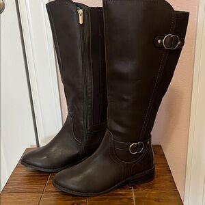Karen Scott Chocolate Over the Knee Boots